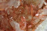 Natural, Red Quartz Crystal Cluster - Morocco #80648-3